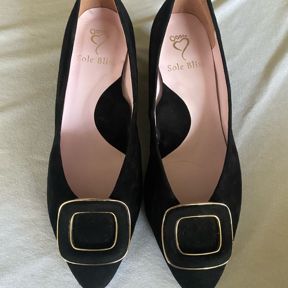 Sole Bliss Classy Chic Black Heals